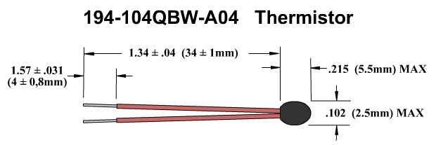 194-104QBW-A04 Thermistor